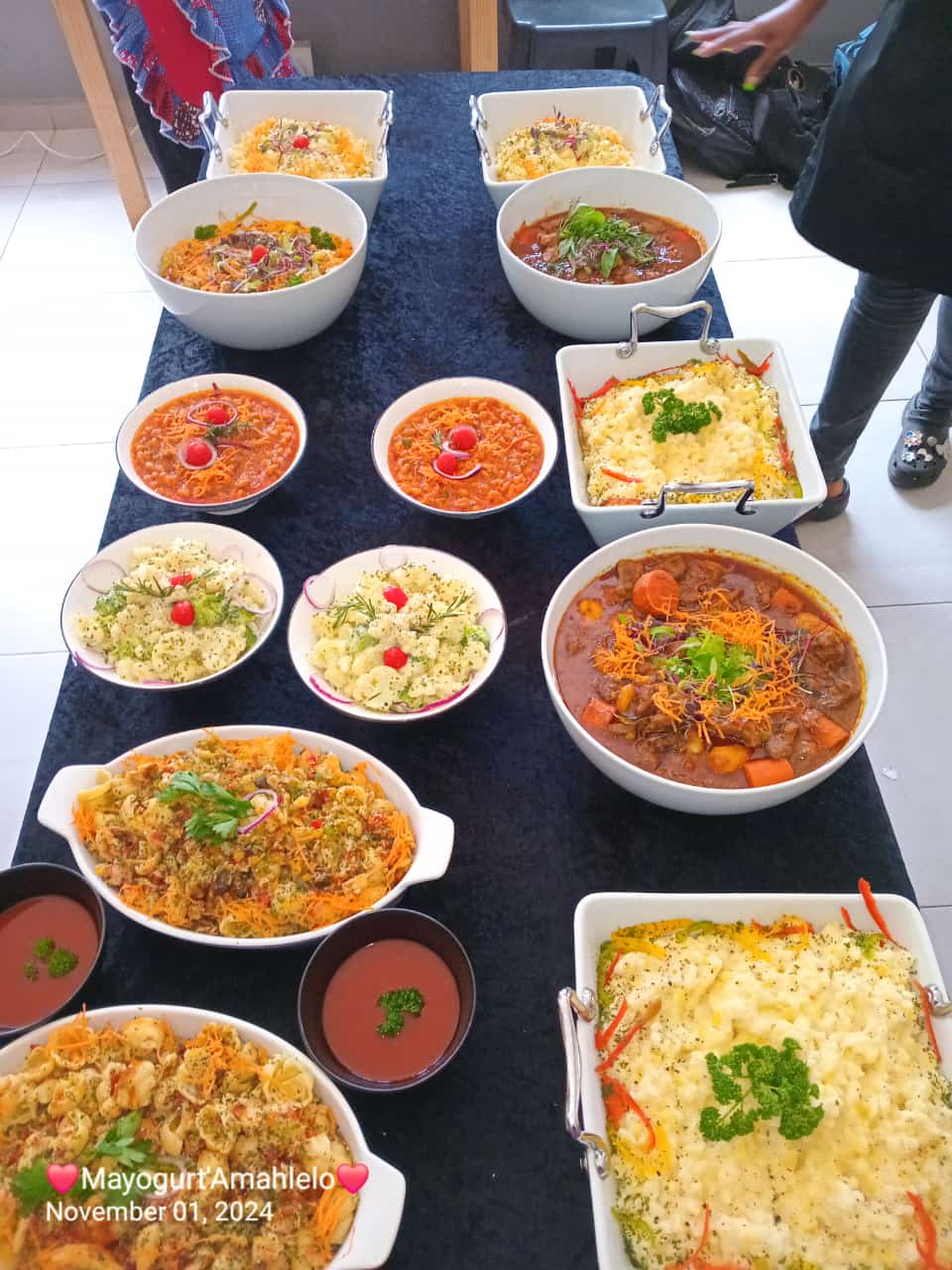 Beautiful table setting by Isitebe seMbokodo