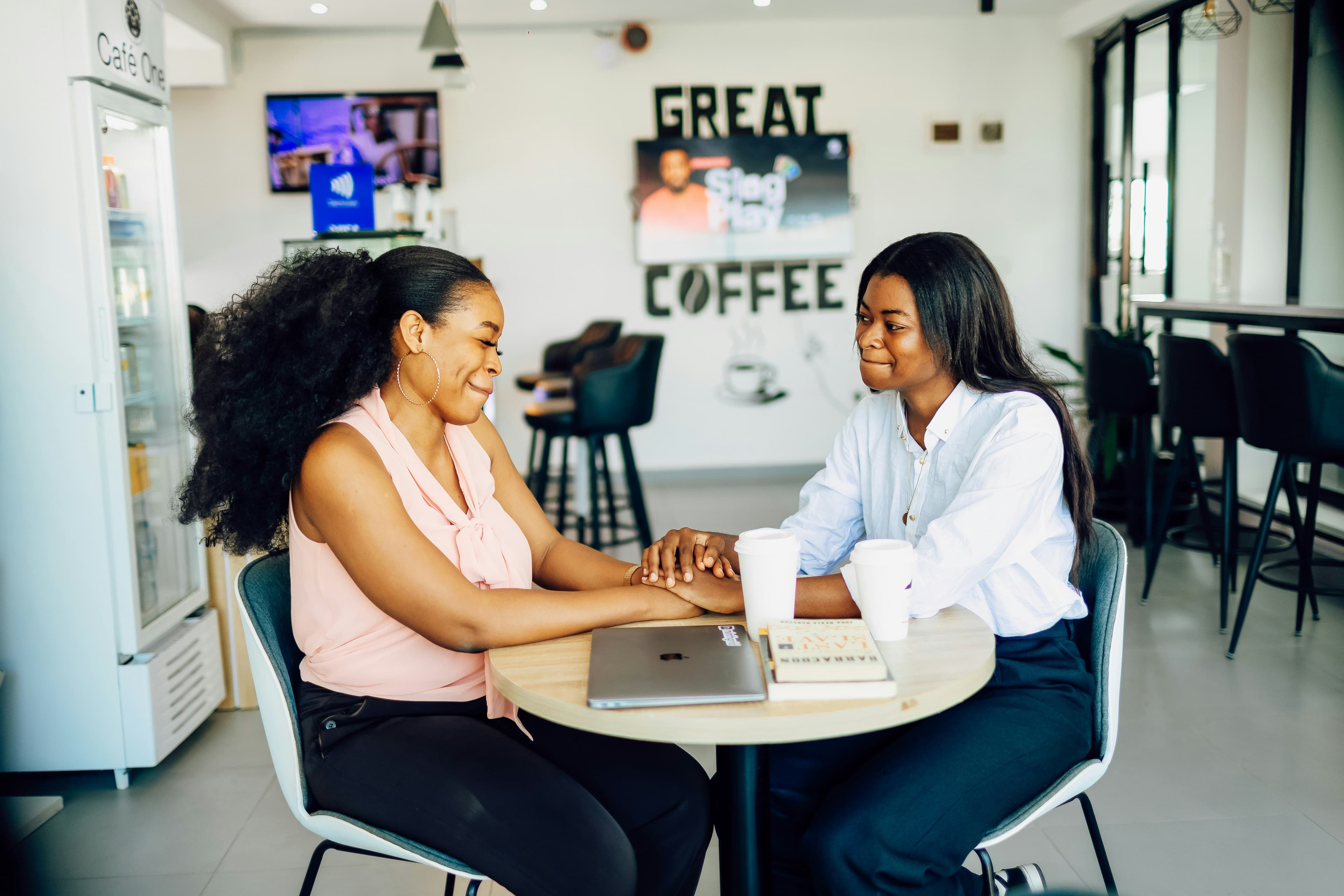 Women entrepreneurs supporting each other